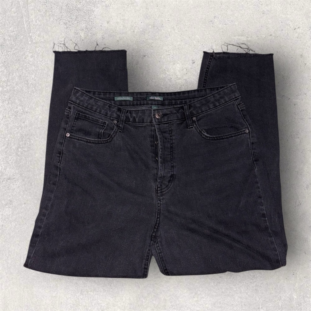 Women’s Wild Fable High Waist Black Skinny Ripped Distressed Jeans Size 14